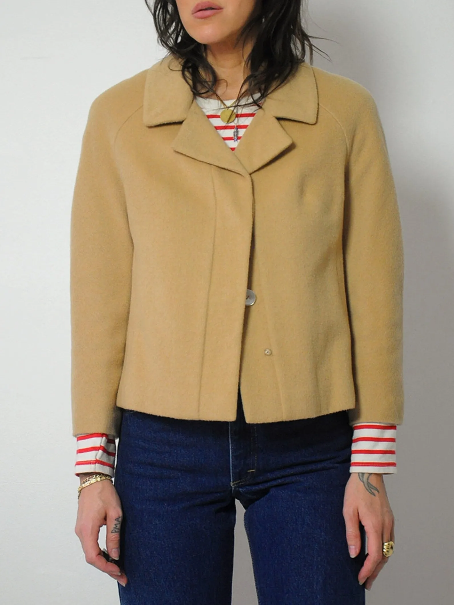 1960's Camel Hair Cropped Jacket