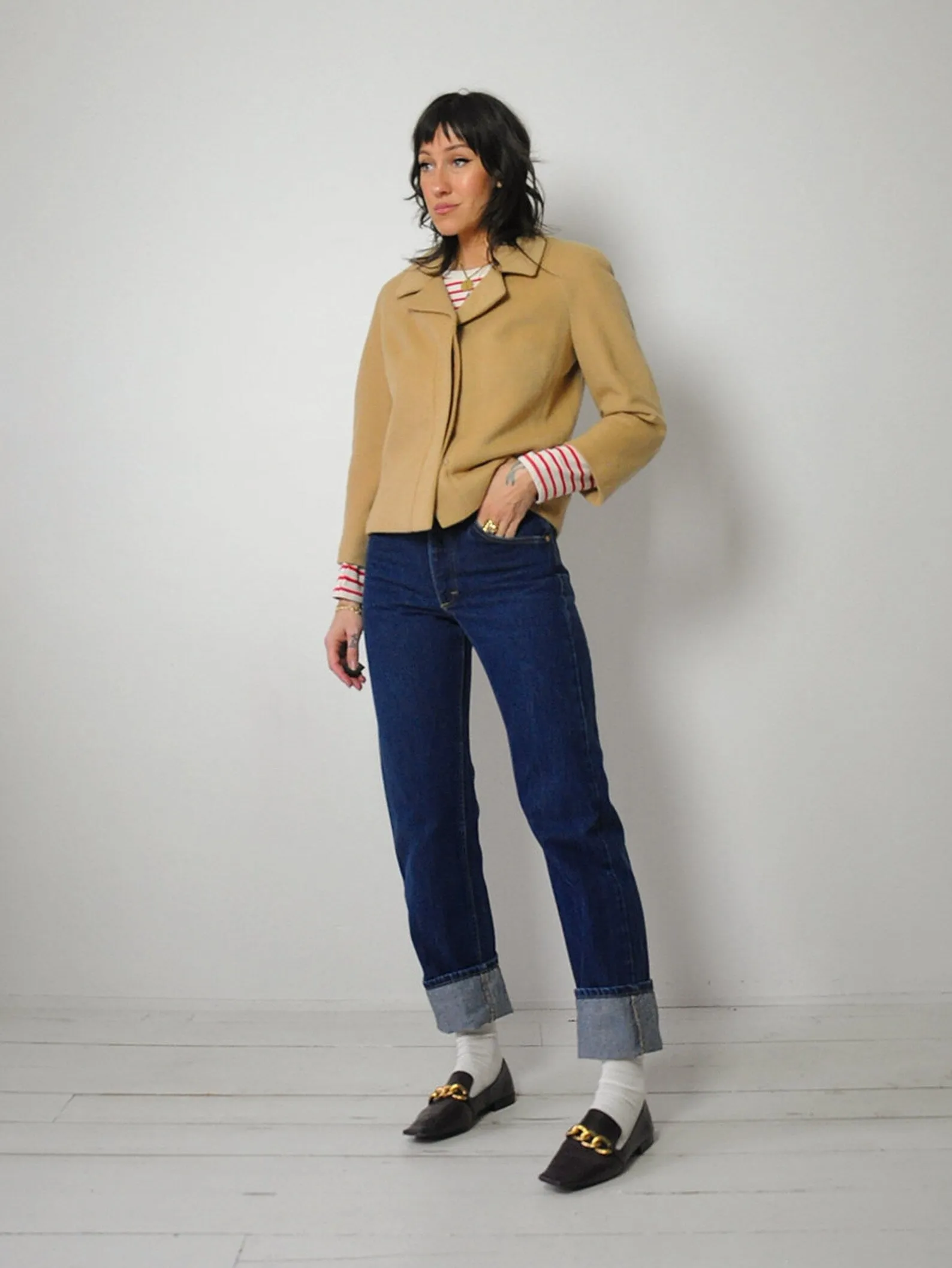 1960's Camel Hair Cropped Jacket