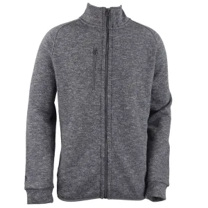 48-Hour Zusa Men's Light Grey Heather Midtown Fleece Full Zip