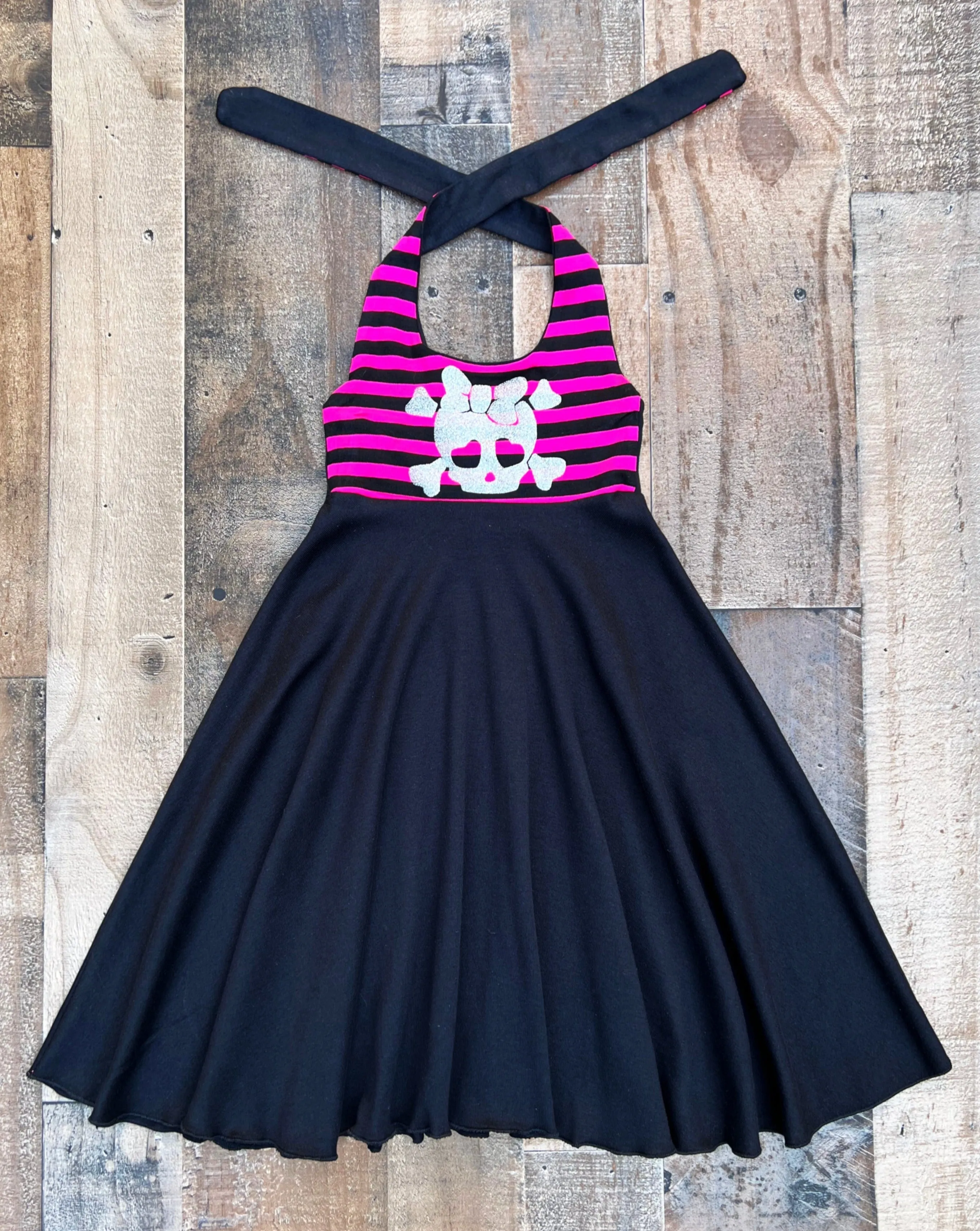 4T Pirate Skull Crossbone Dress