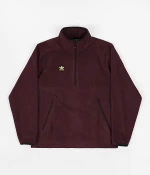 Adidas Polar Anorak Jacket - Maroon / Mineral Red / Signal Green