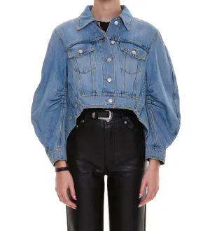 Alexander McQueen Cropped Denim Jacket