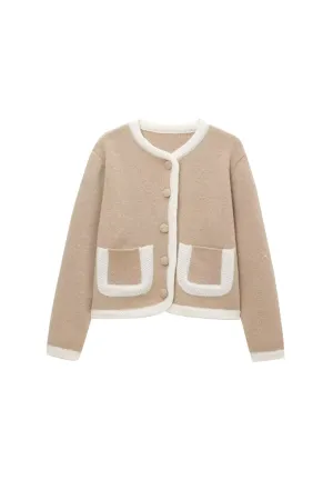 'Amelia' Cropped Women's Knit Jacket