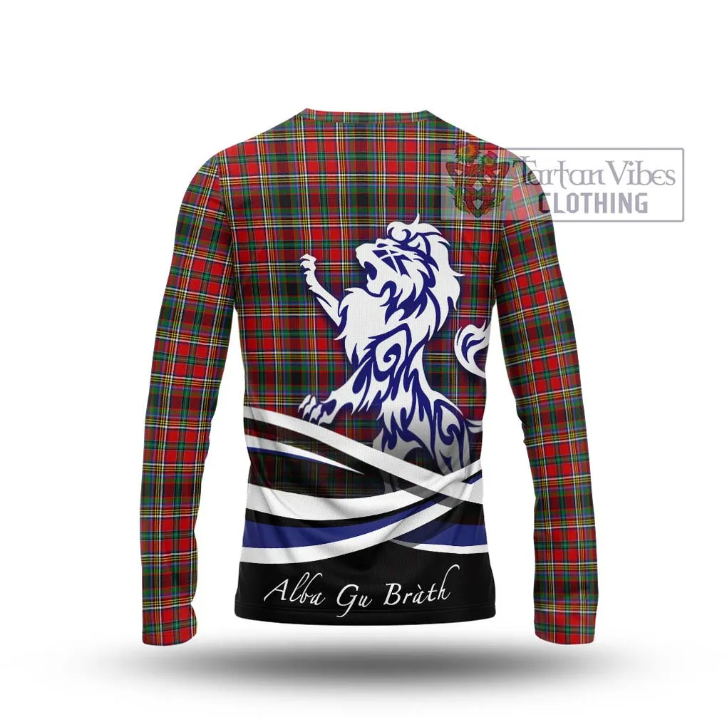 Anderson of Arbrake Tartan Long Sleeve T-Shirt with Alba Gu Brath Regal Lion Emblem