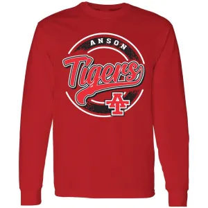 Anson Tigers - Circle Script Long Sleeve T-Shirt