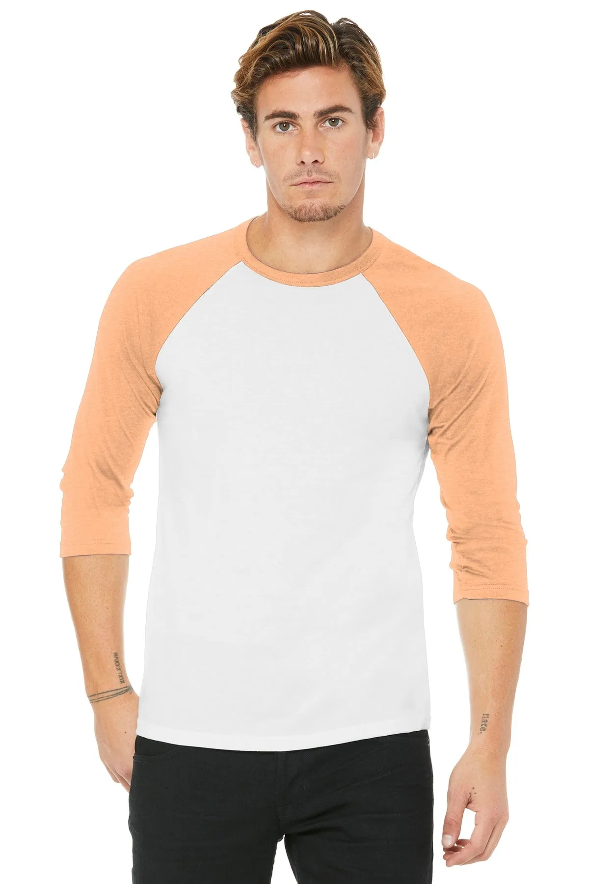 BELLA CANVAS ® Unisex 3/4-Sleeve Baseball Tee. BC3200