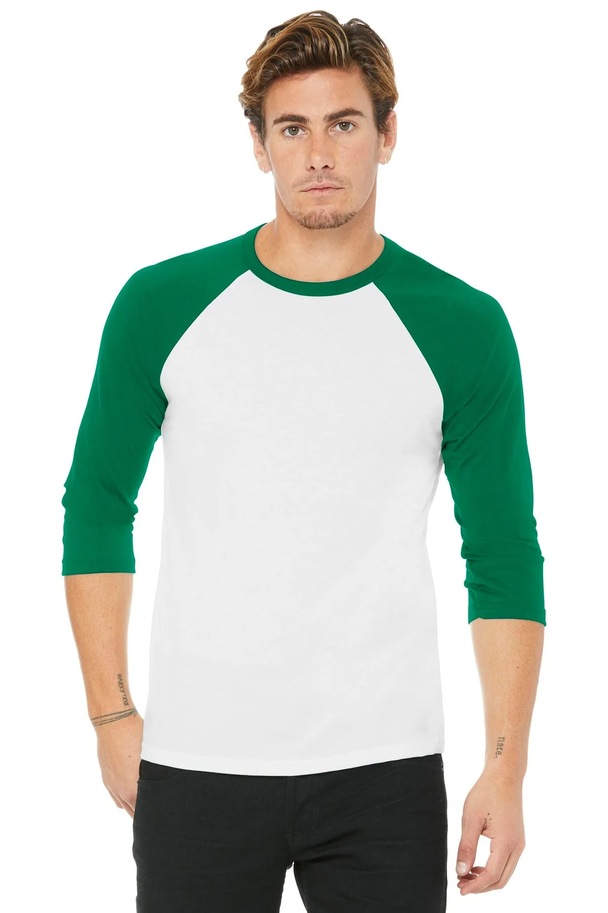 BELLA CANVAS ® Unisex 3/4-Sleeve Baseball Tee. BC3200