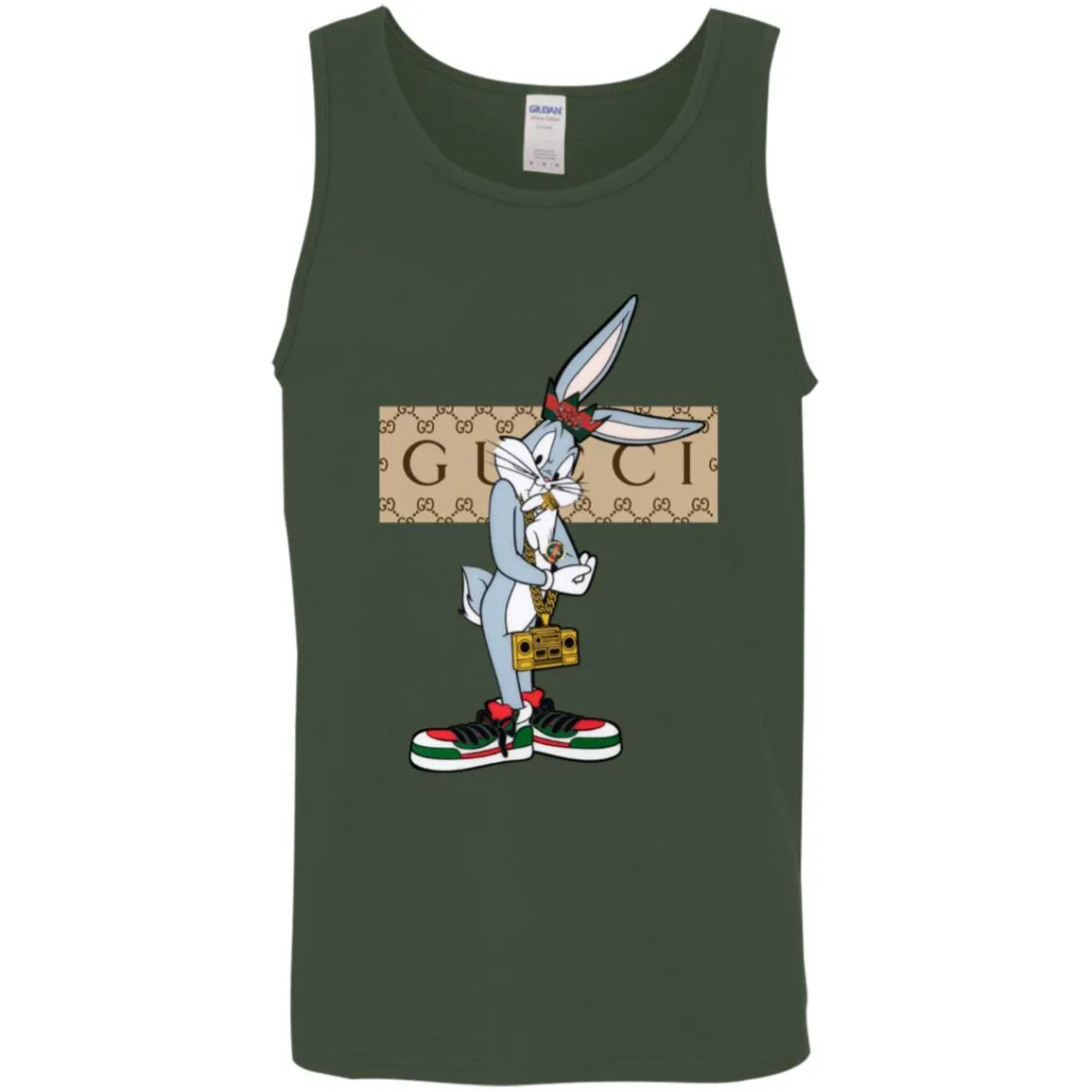 Best Gucci Rabbit T-shirt Men Cotton Tank