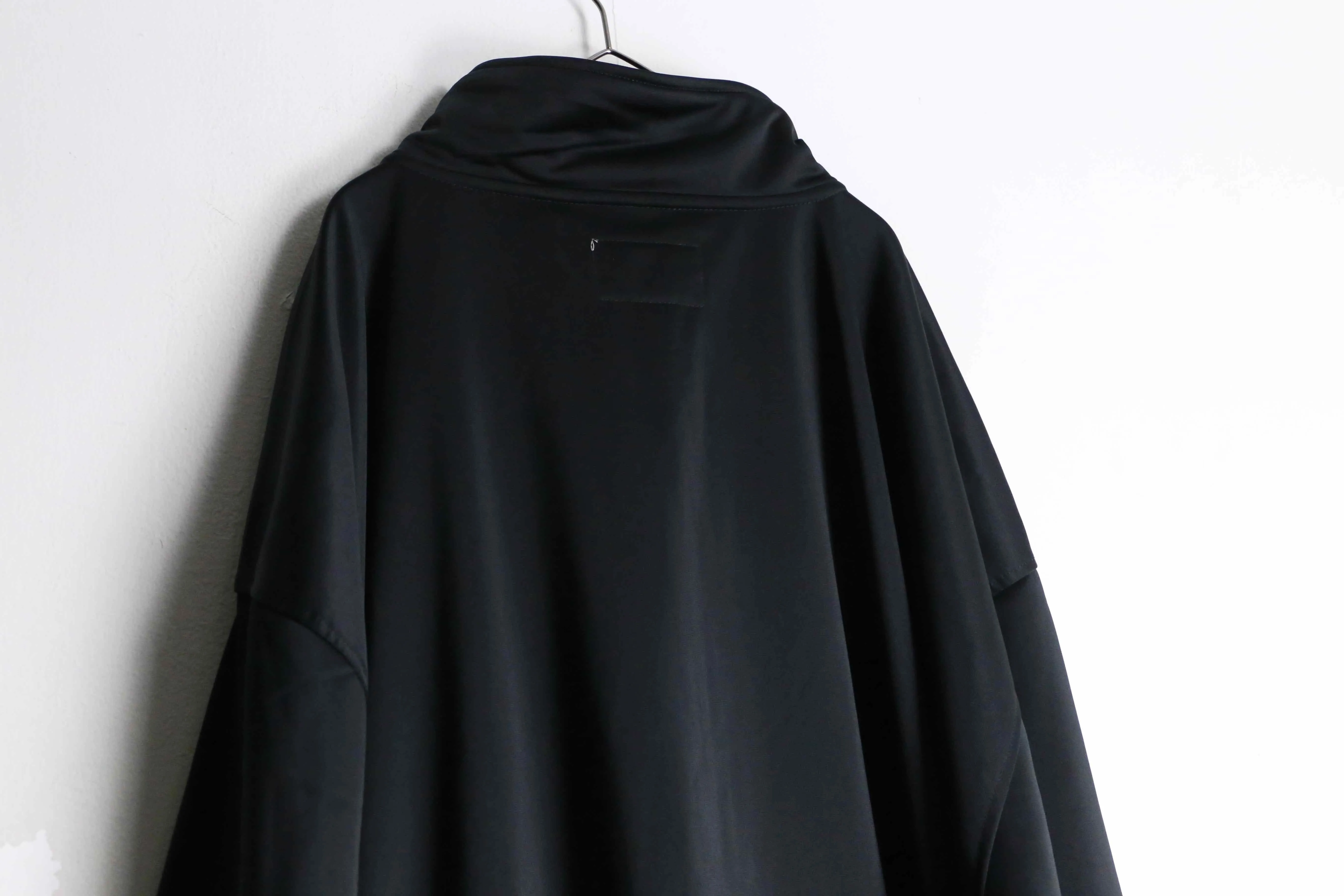 black color hi neck track jacket