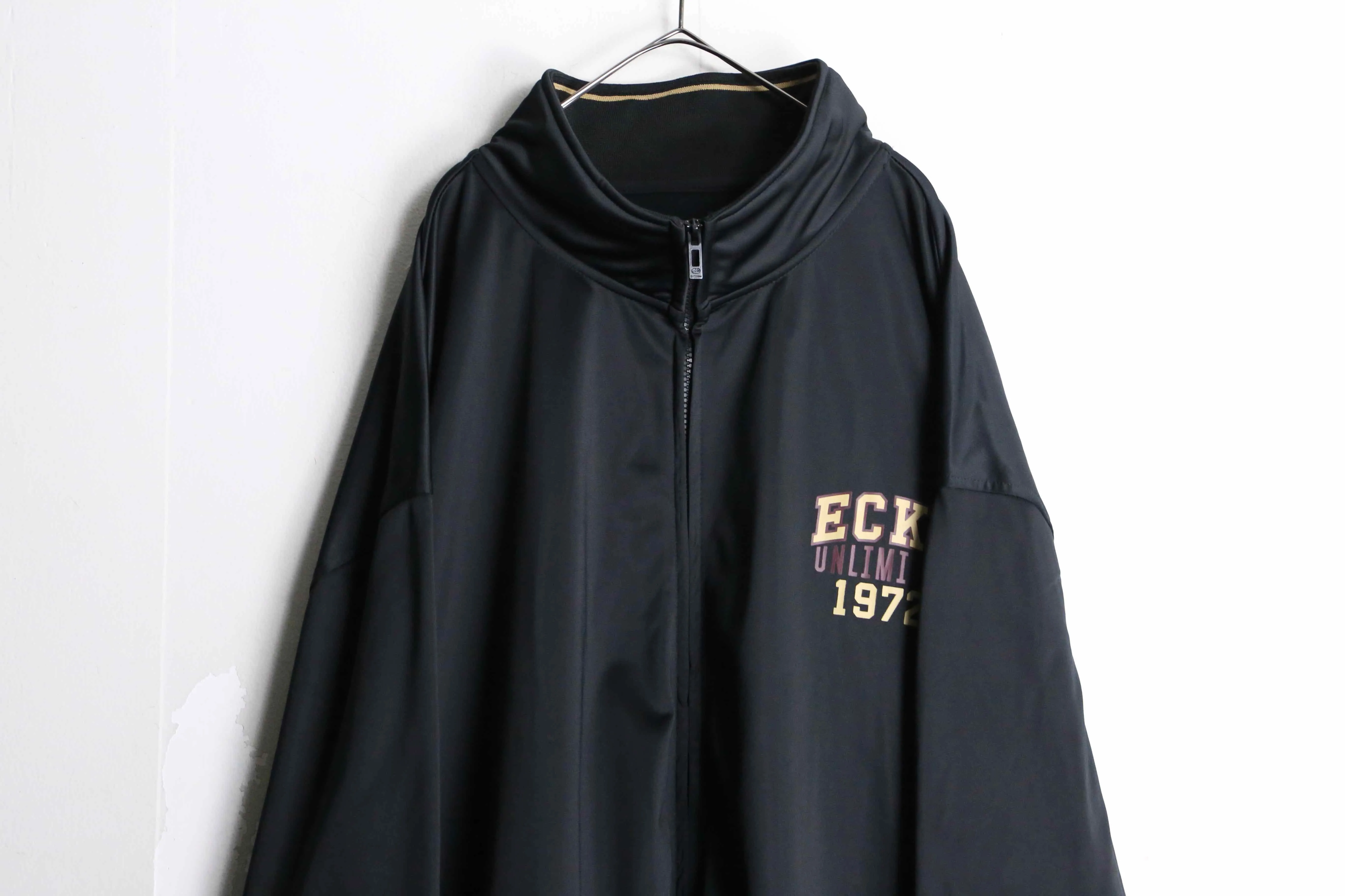 black color hi neck track jacket