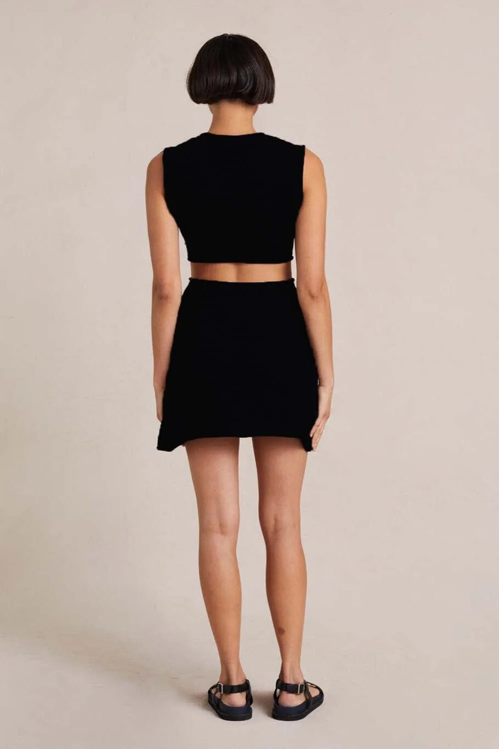 Black Short Knit Mini Dress