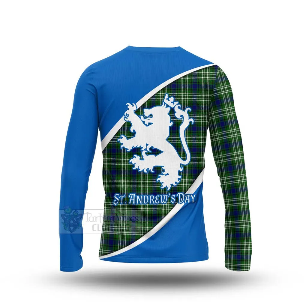 Blackadder Family Crest Tartan Long Sleeve T-Shirt Celebrate Saint Andrew's Day in Style