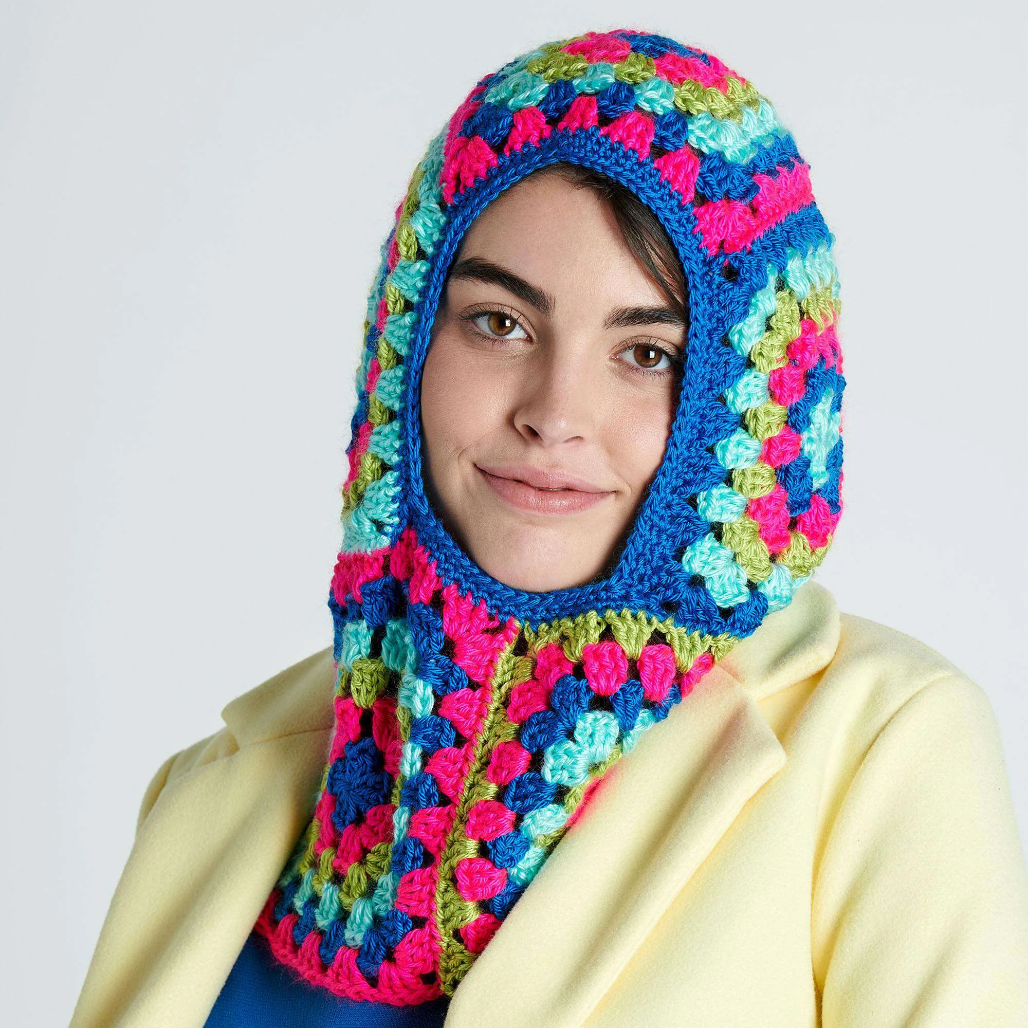 Caron Granny Square Crochet Balaclava