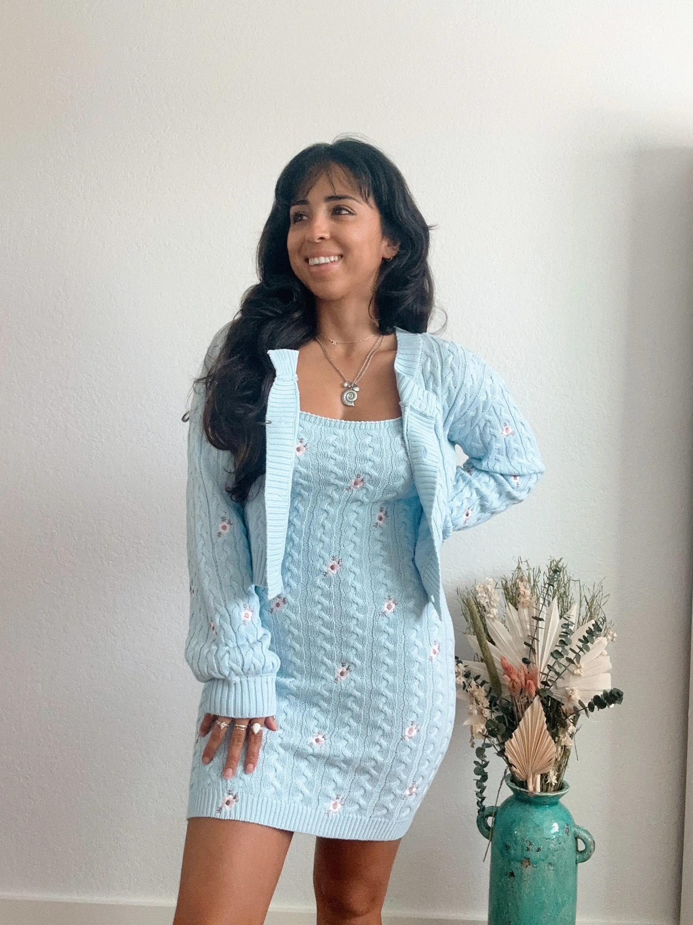 Celeste Dress   Cardigan Set