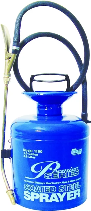 CHAPIN Premier Pro 1180 Compression Sprayer, 1 gal Tank, Steel Tank, 42 in L Hose, Blue :EA: QUANTITY: 1