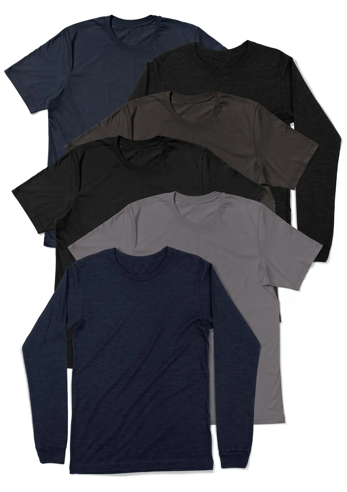 Classic T-Shirt Wardrobe Bundle - Short Sleeve & Long Sleeve