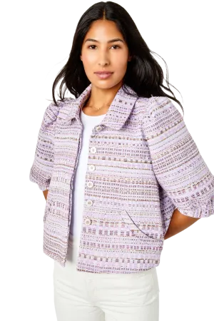 Colby Jacket-Tweed-Lavender by Cartolina