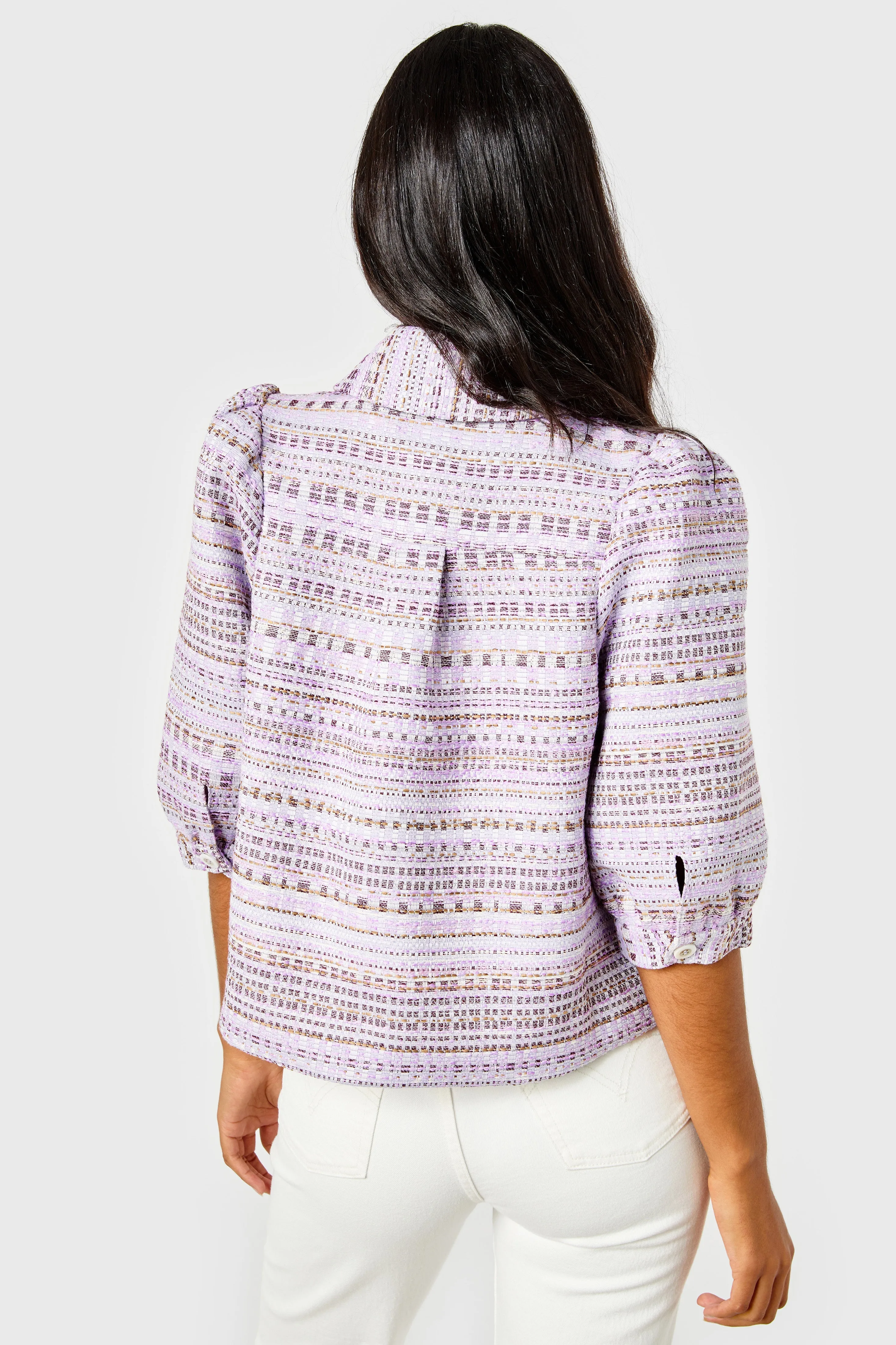 Colby Jacket-Tweed-Lavender by Cartolina