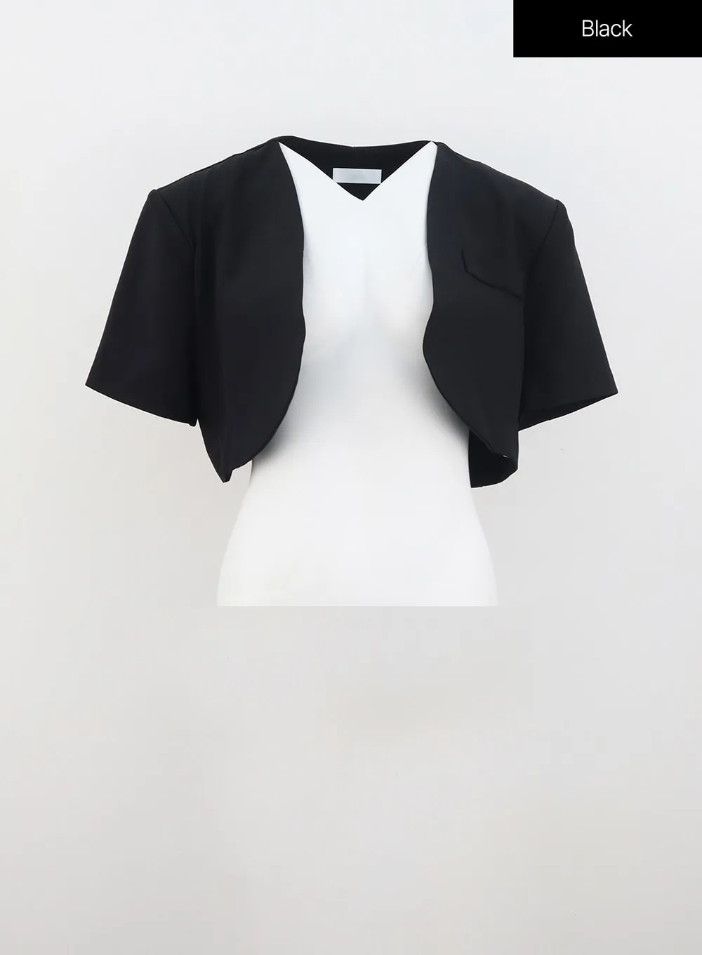 Cropped Short Sleeve Jacket IU326