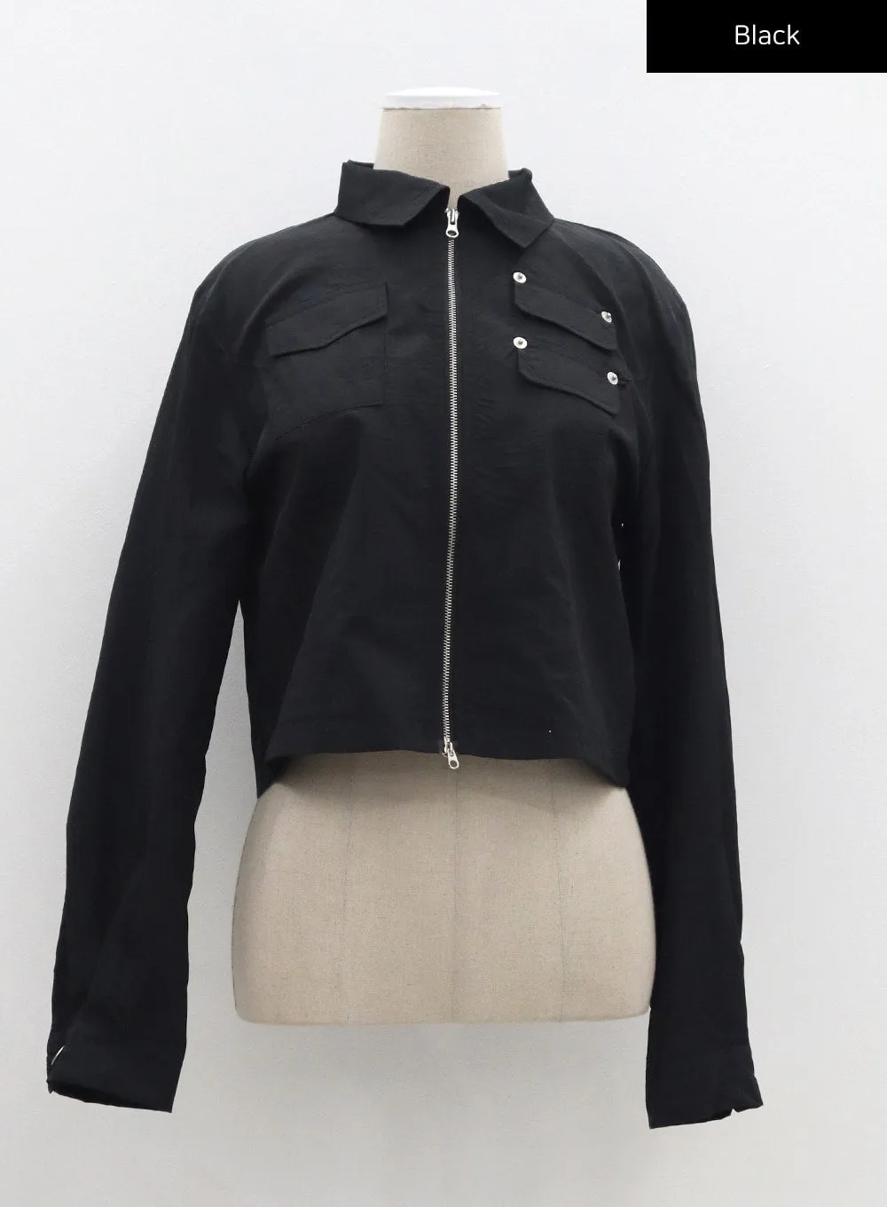 Cropped Zip-Up Jacket CM329