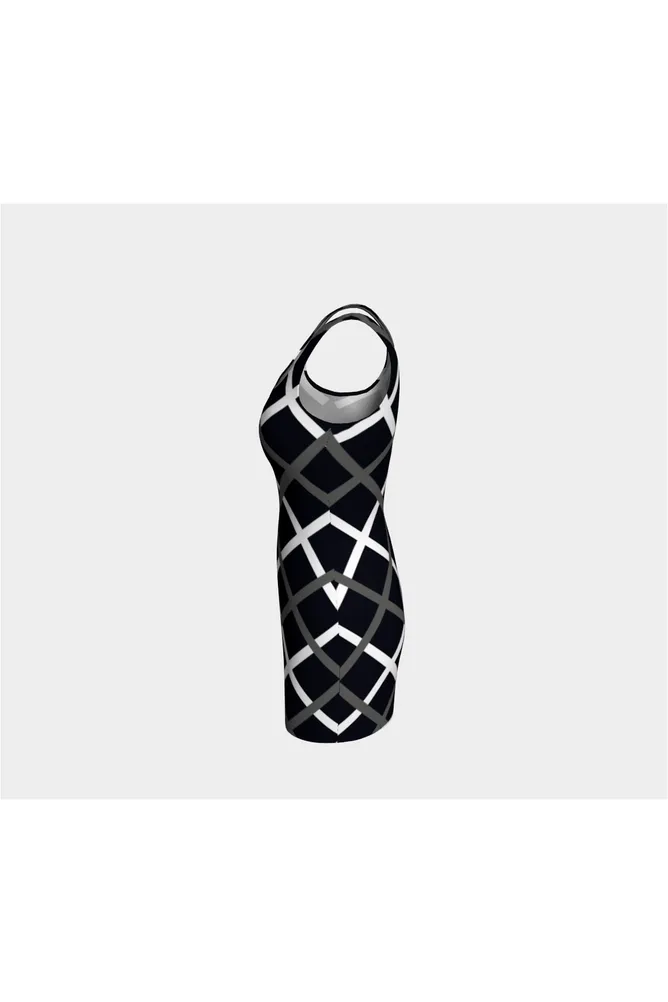 Cross Hatch Bodycon Dress