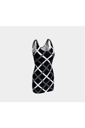 Cross Hatch Bodycon Dress