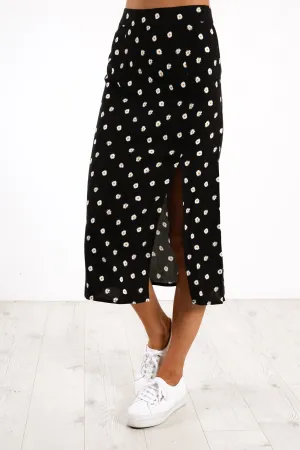 Daisy Days Midi Skirt Print