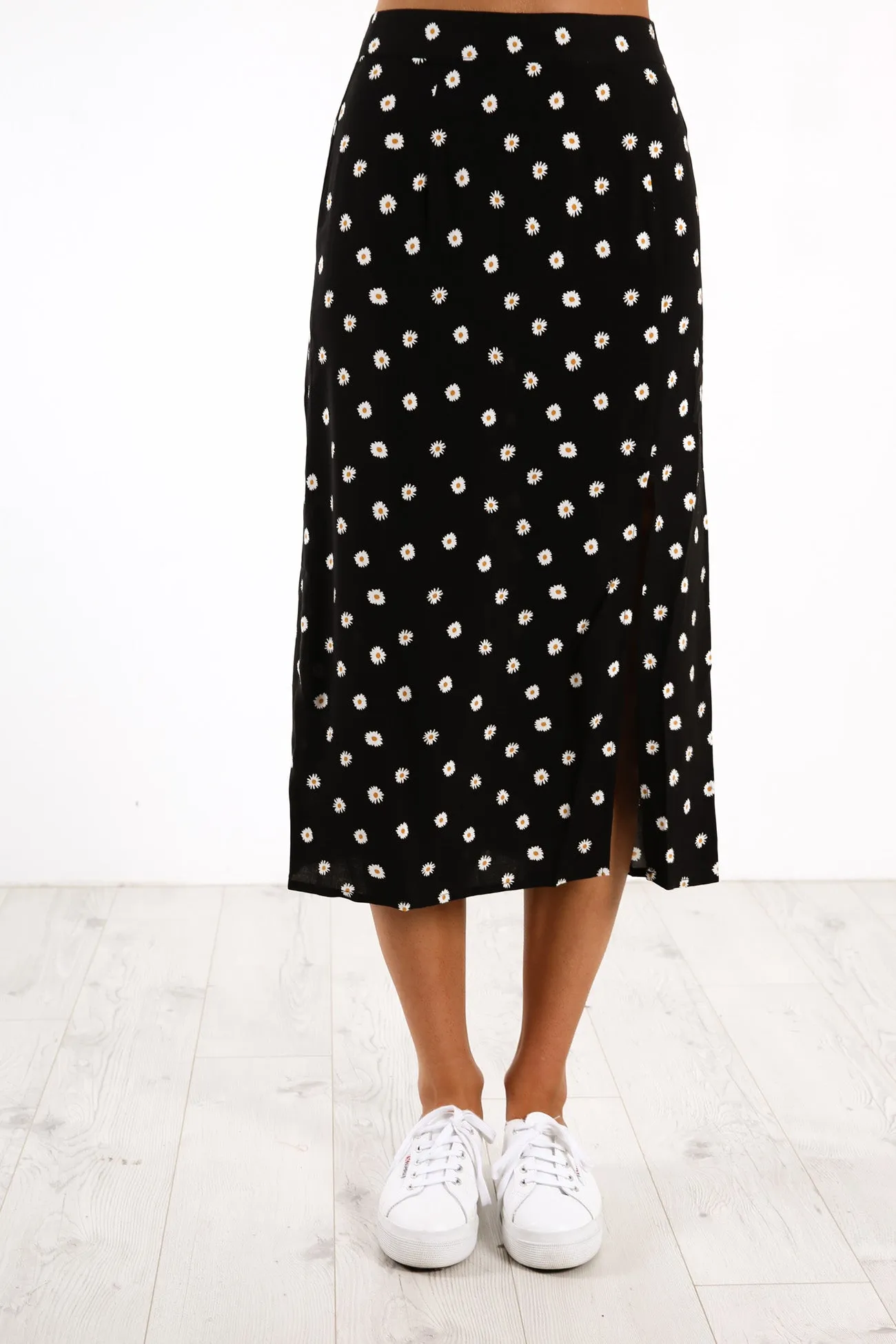 Daisy Days Midi Skirt Print