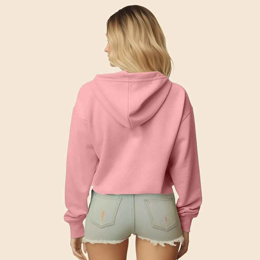 Dalix Butterfly Cropped Zip Hoodie