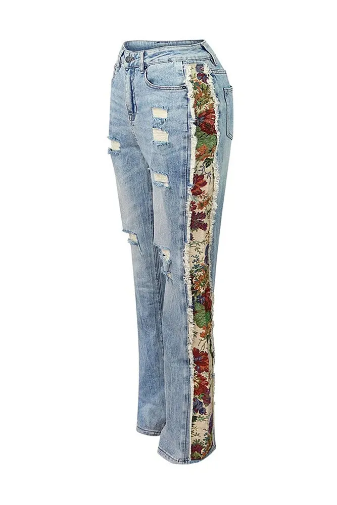 ‘Della’ Denim Pants Set