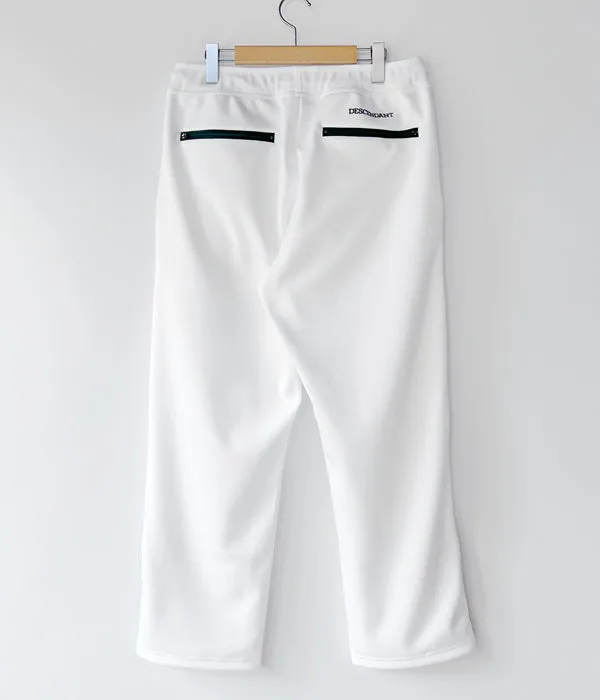 DESCENDANT/CLUB TRACK TROUSERS  (WHITE)