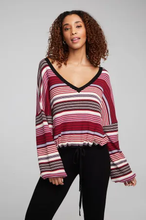 Diamond Roxy Stripe Long Sleeve