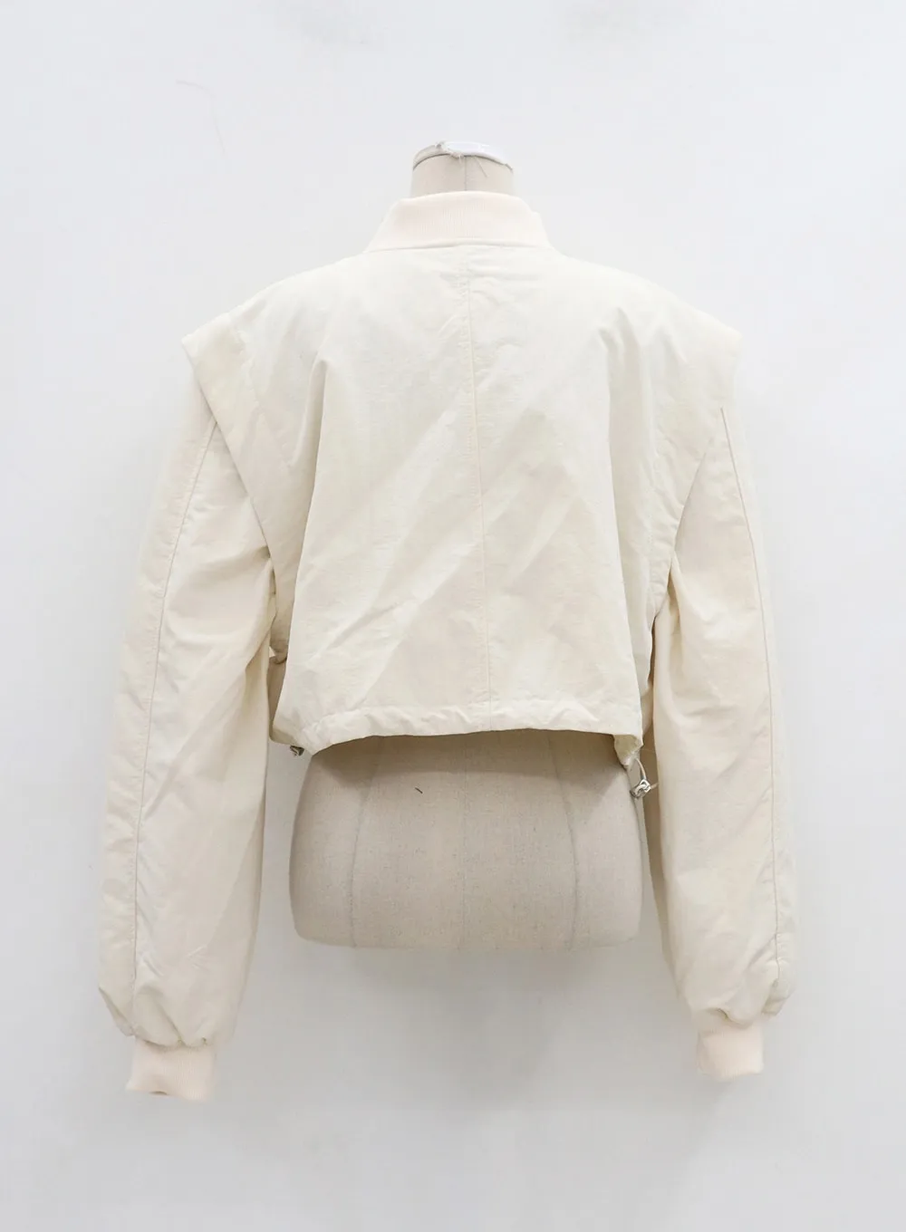 Drawstring Waist Cropped Jacket BD23