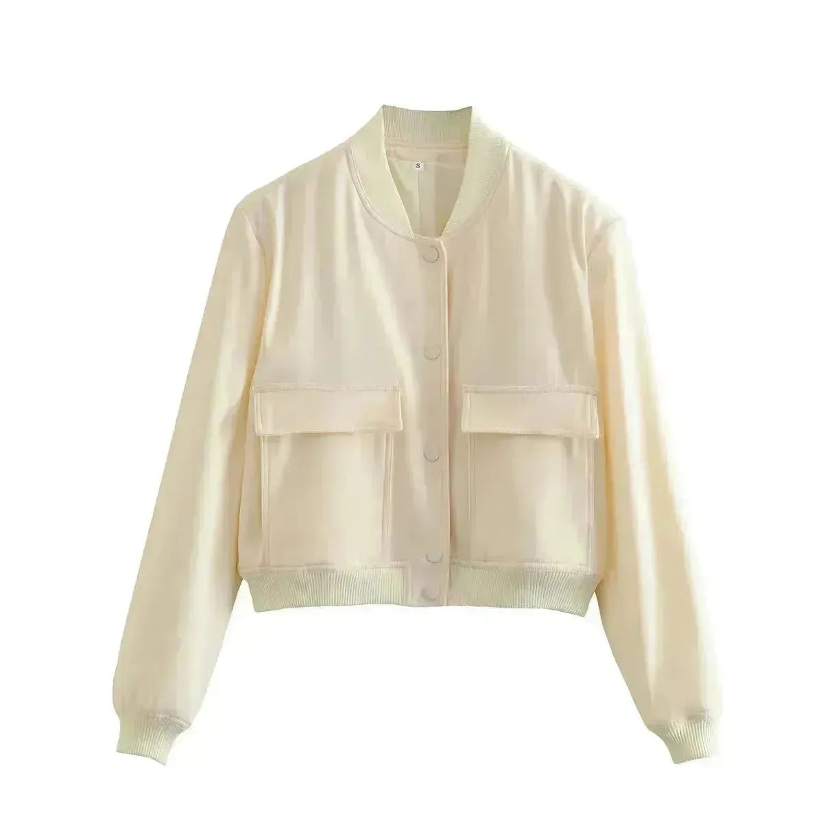 Fall Single Breasted  Cashmere Cropped Jacket for women