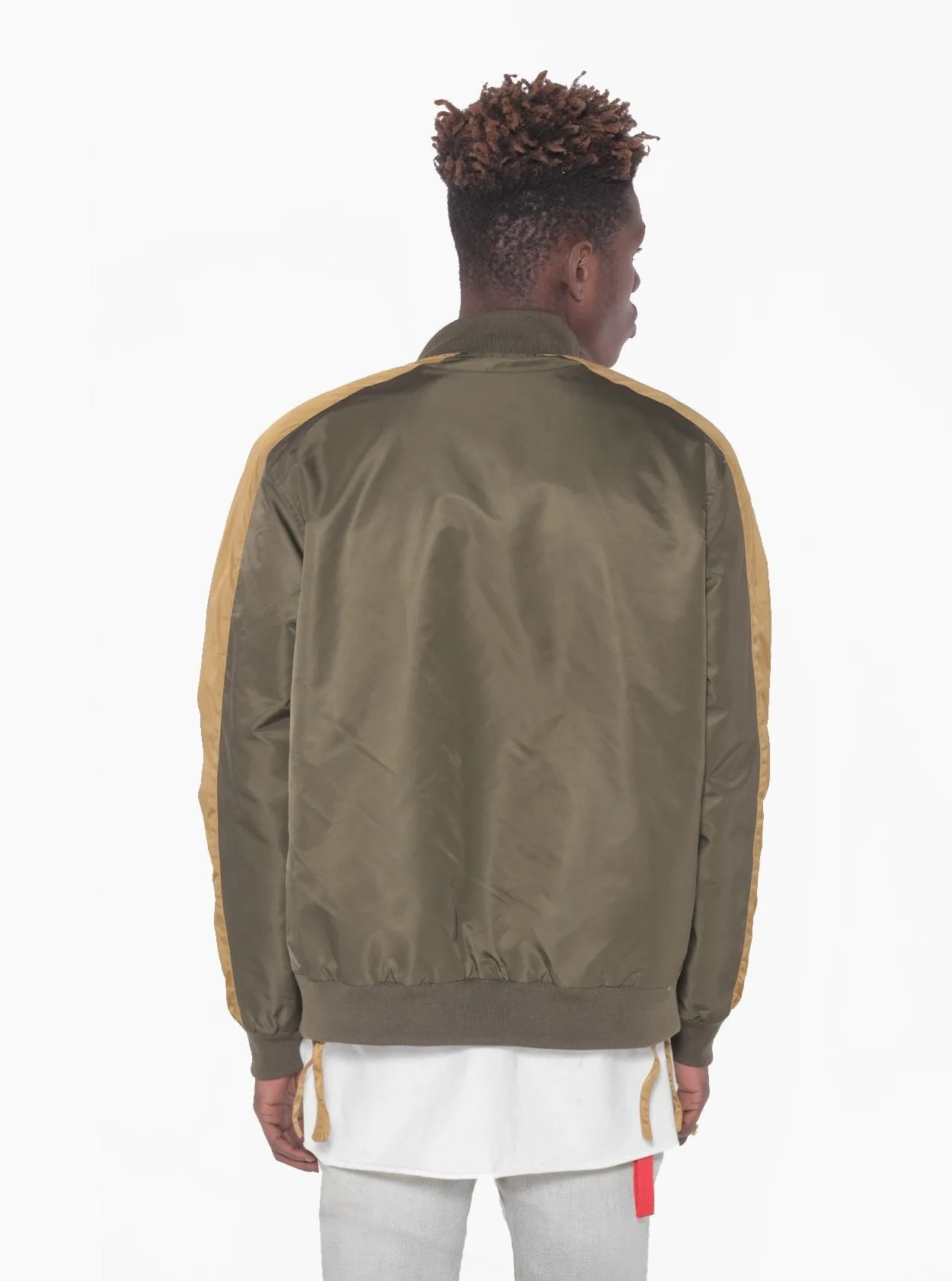 Flying American Eagle Bomber Jacket in Olive