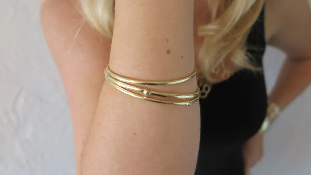 Gold Bloom Bangles