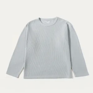 Grey Long Sleeve Waffle T-Shirt