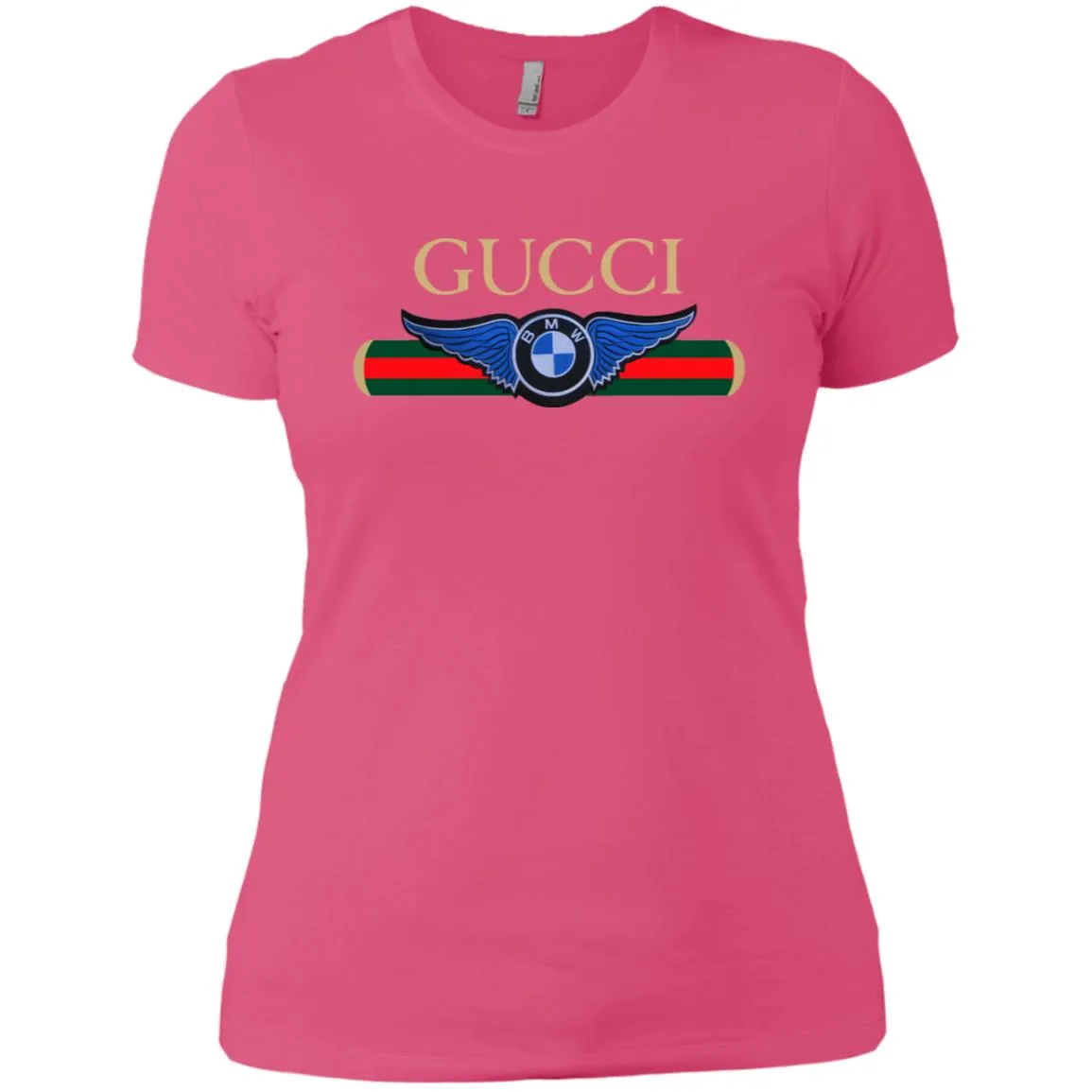 Gucci Bmw T-shirt Women Cotton T-Shirt