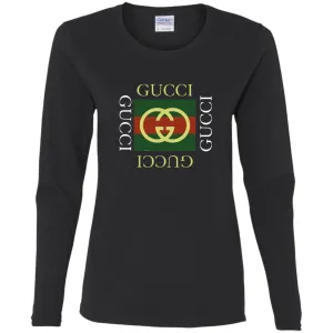 Gucci Logo Gift T-shirt Women Long Sleeve Shirt