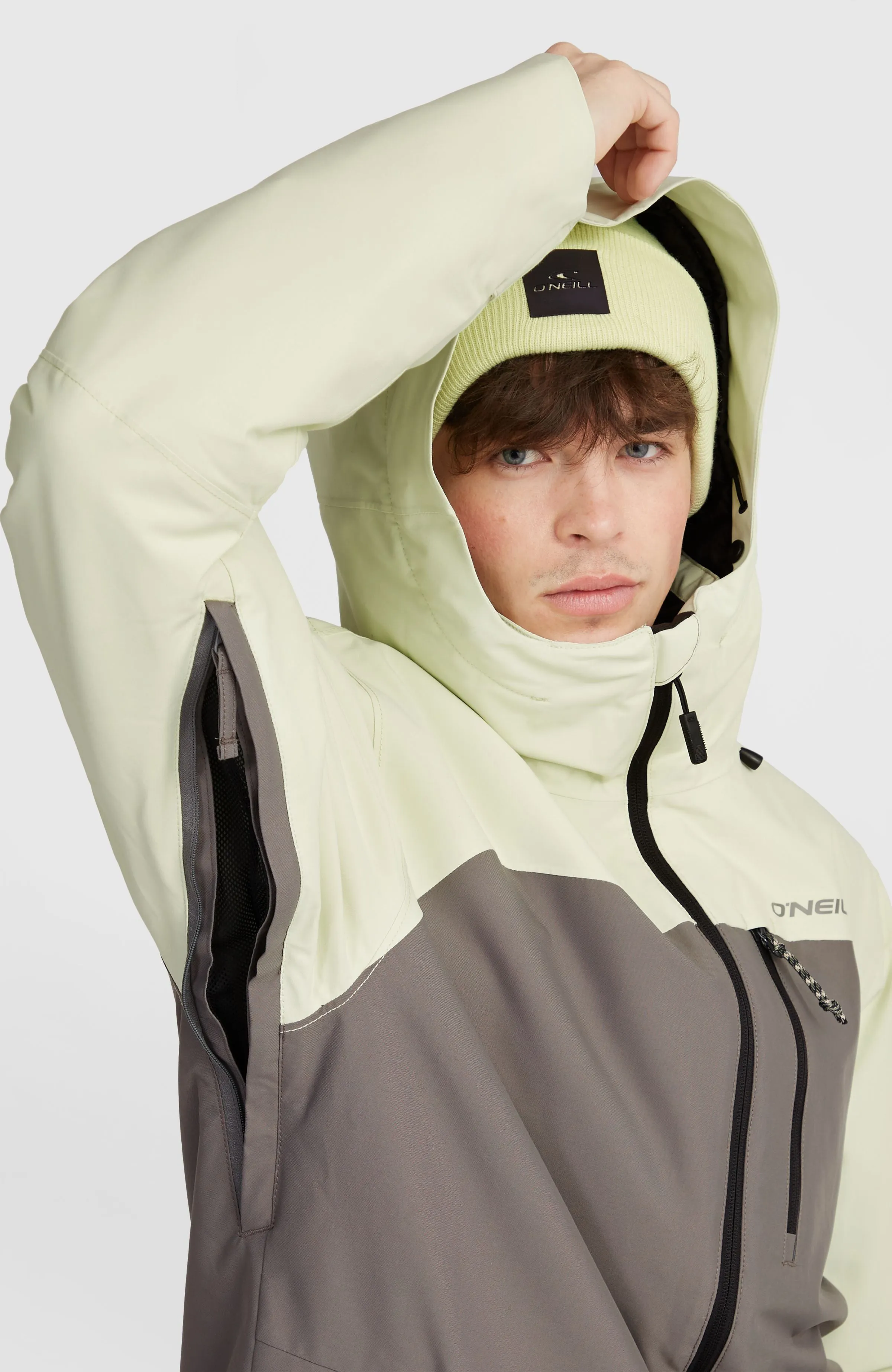 Hammer Plus Snow Jacket | Flint Stone Colour Block