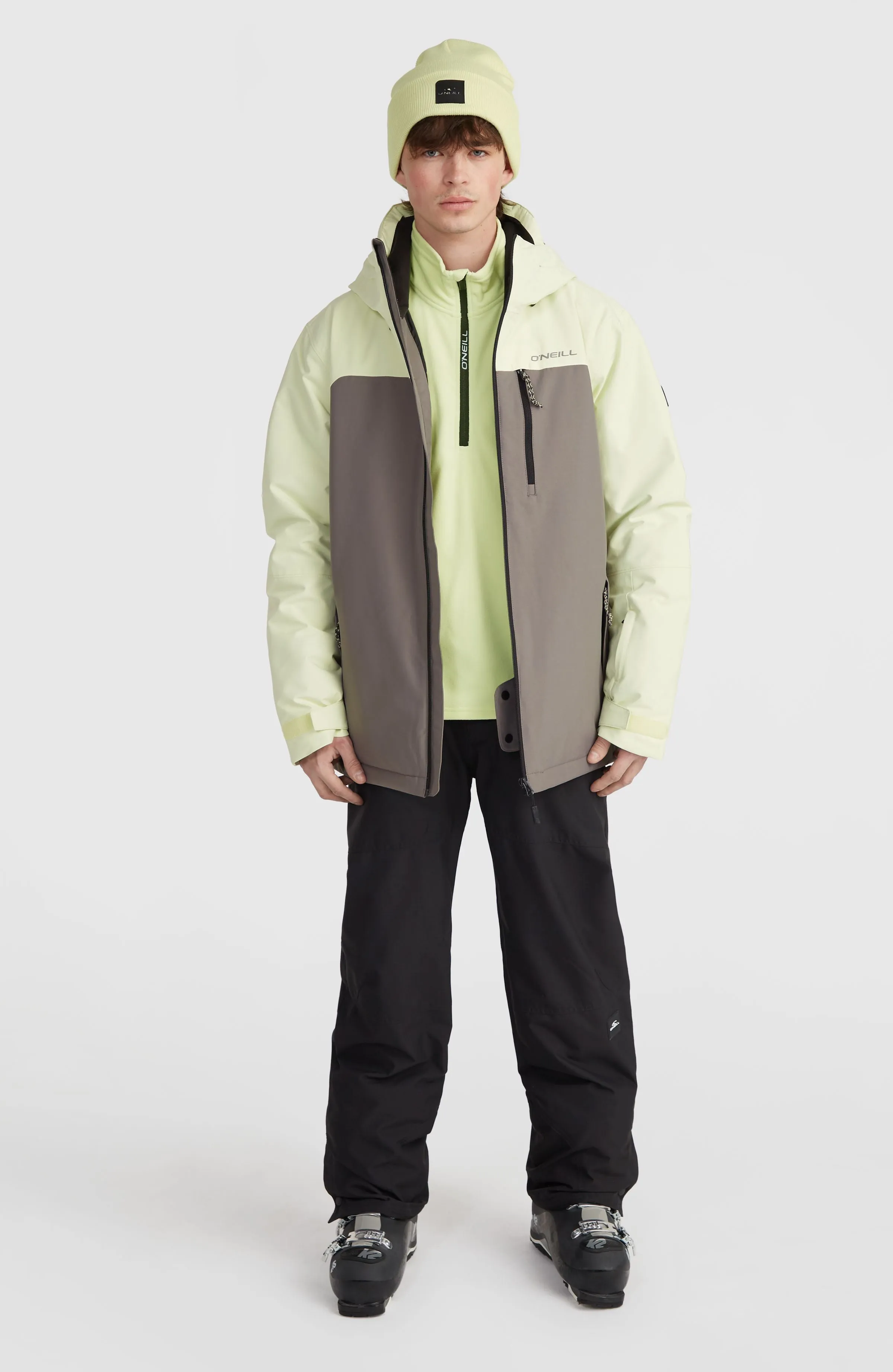 Hammer Plus Snow Jacket | Flint Stone Colour Block