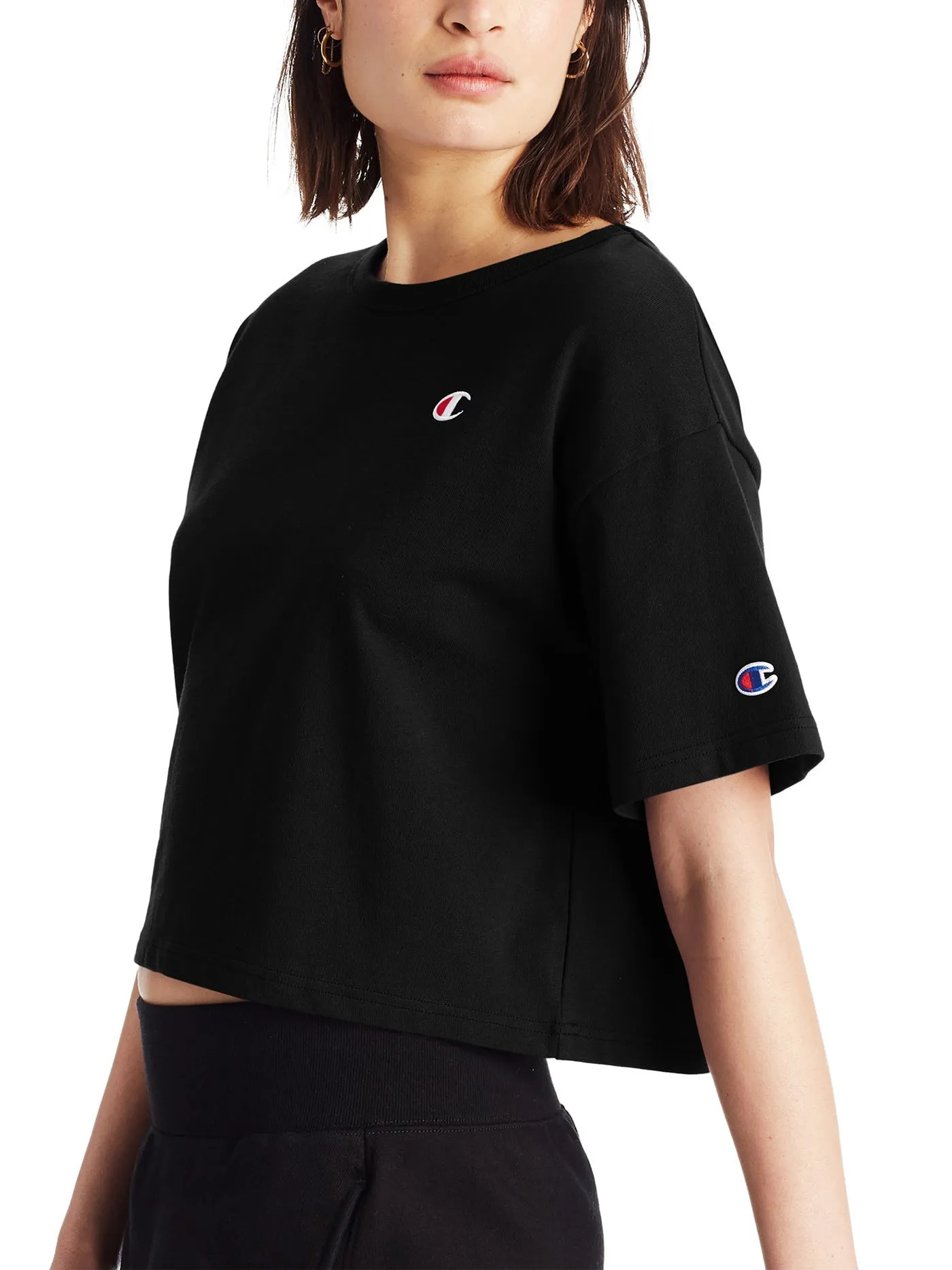 Heritage Cropped Emb C Logo T-Shirt