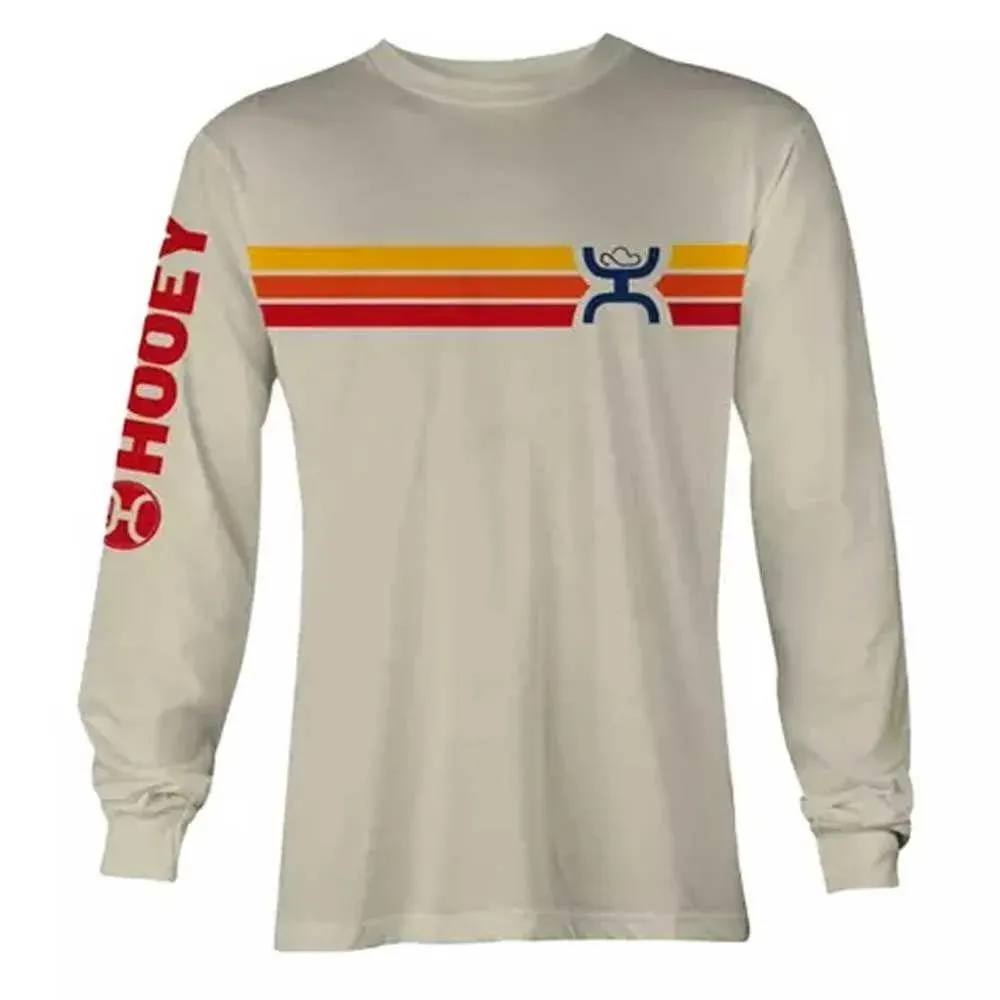 HOOey "Sunset" Cream Long Sleeve - Men's T-Shirt