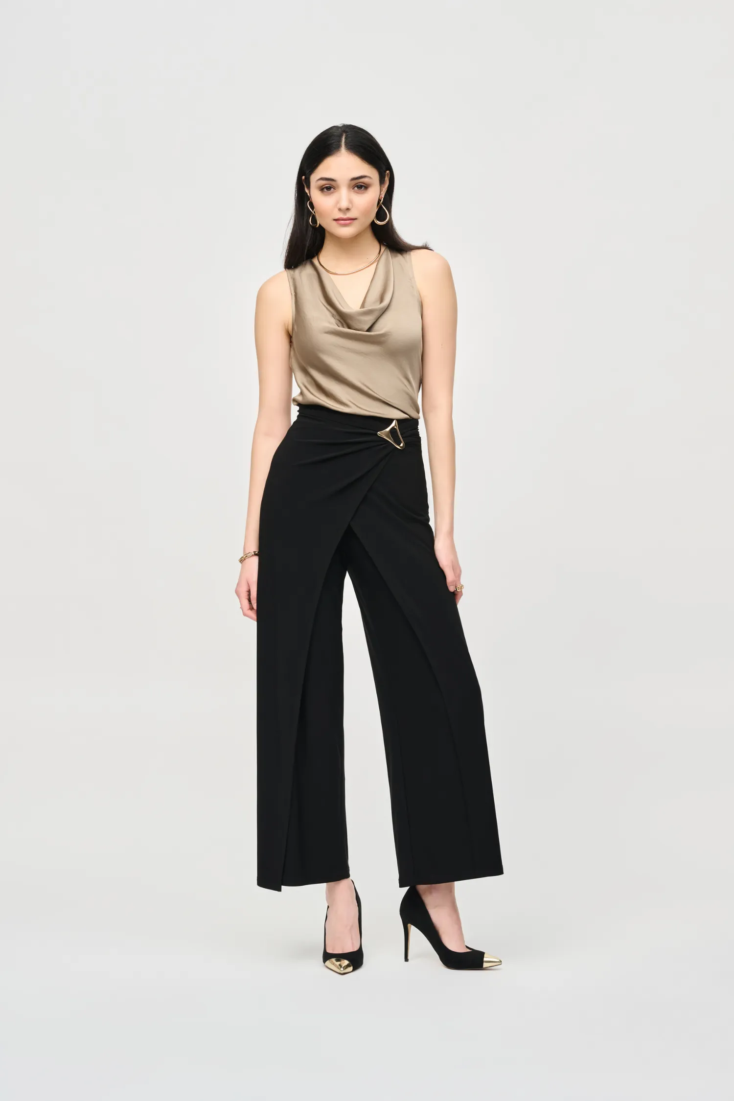 Joseph Ribkoff Wrap Pant with Buckle - Style 243028