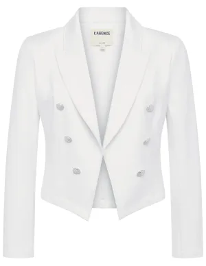 L'Agence Wayne Cropped Double Breasted Blazer