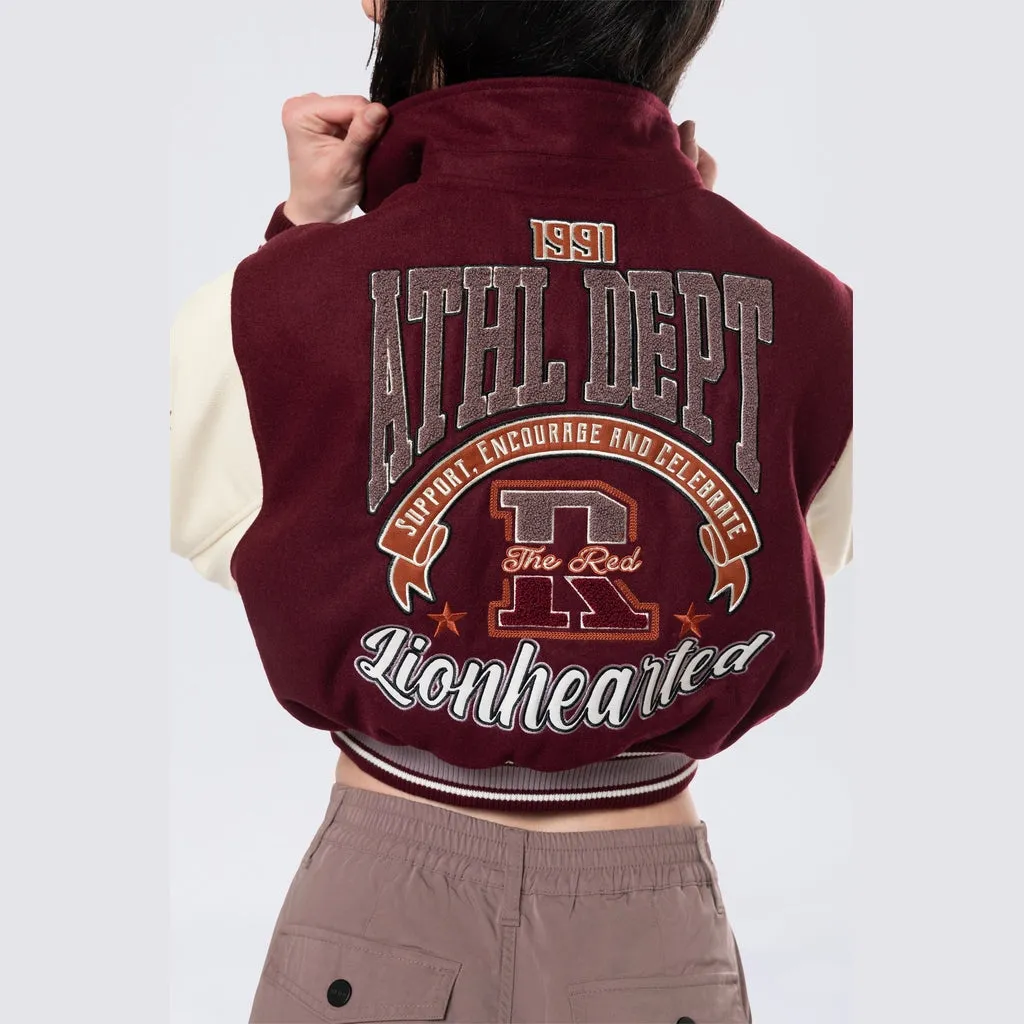 Lionheart Varsity Jacket - Windsor Wine