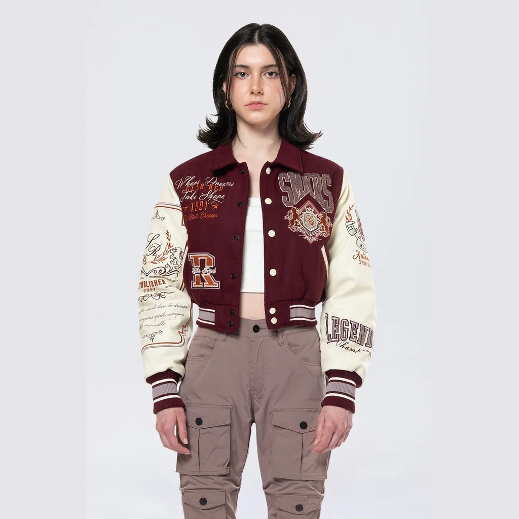 Lionheart Varsity Jacket - Windsor Wine