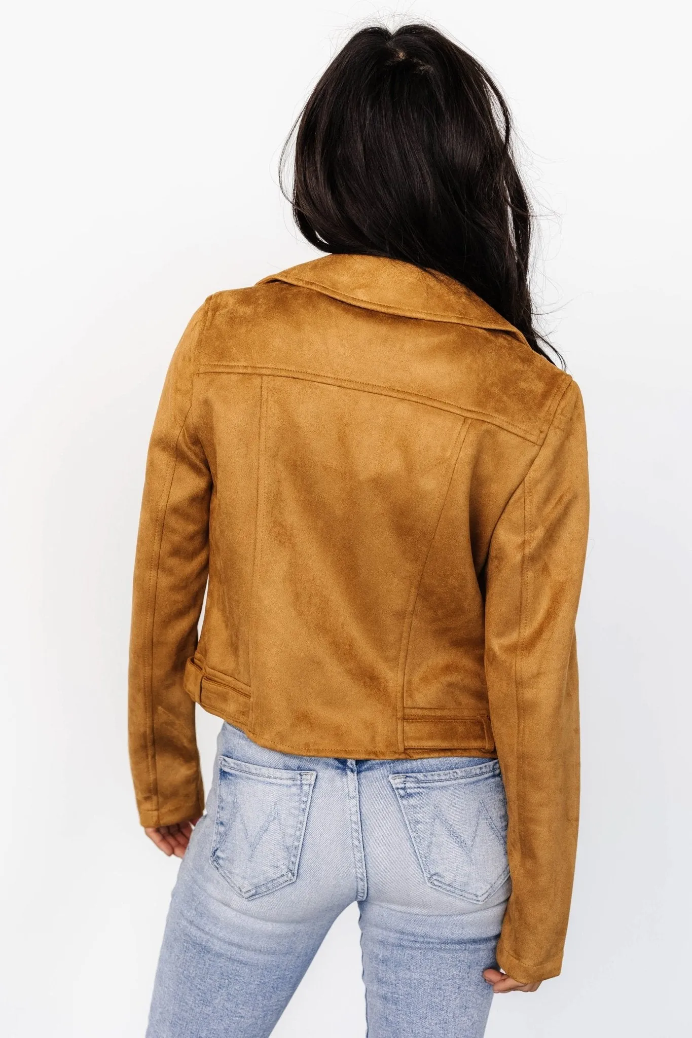 Marisa Faux Suede Jacket | Saffron