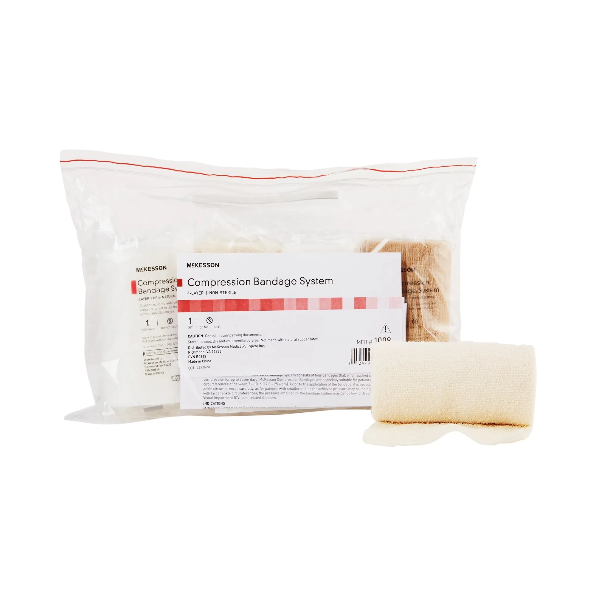 McKesson Self-adherent Closure 4 Layer Compression Bandage System