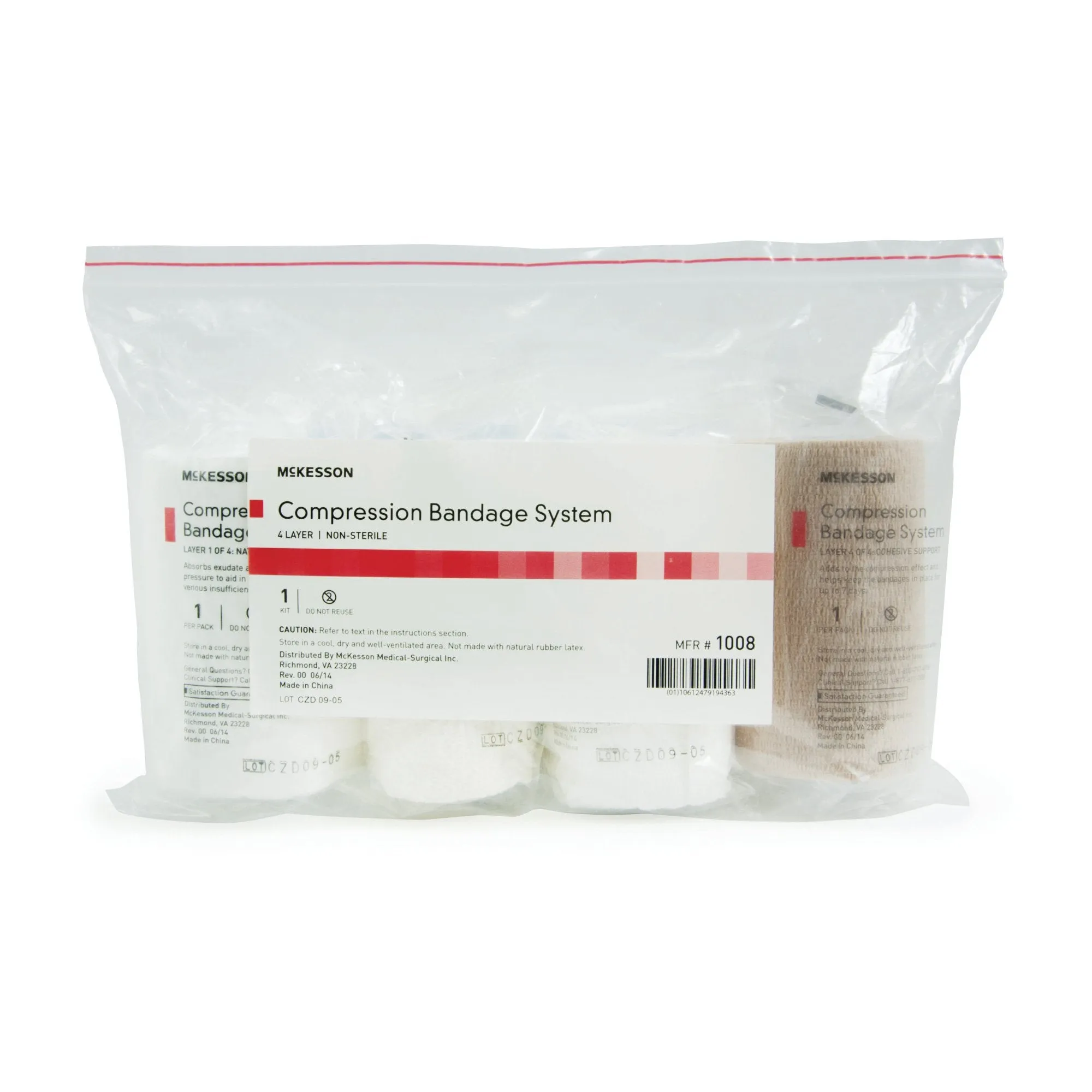 McKesson Self-adherent Closure 4 Layer Compression Bandage System